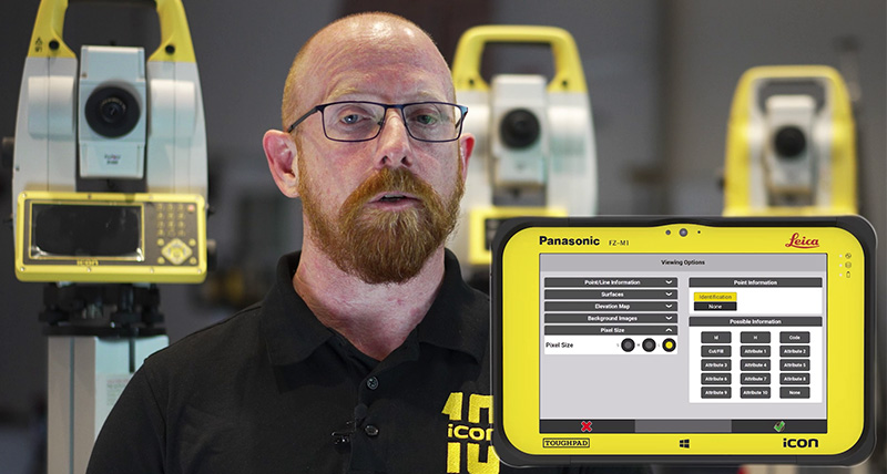 Leica iCON field v7.5: Point Clouds and Verification: New pixel size option